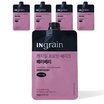 인그레인 캐치밀 프로틴 쉐이크 베리베리맛, 40g, 5개