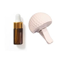 라비다 골프공 실내인테리어 석고오너먼트 + 석고방향제 리필오일 3ml 세트, 라일락