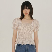리올그 FJD FLORAL PUFF SLEEVE BLOUSE