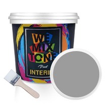 WEMIXTONE 내부용 INTERIOR 수성 페인트 1L + 붓, WMT0021P01(페인트), 랜덤발송(붓)
