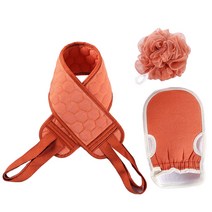 수다쿠 목욕 타월 3종 세트, 레드, 1세트