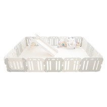 꿈비 슈퍼 자이언트 도어형 안전문 베이비룸 코코그레이 16p 가드 세트, 1세트