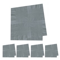 파티쇼 칼라 냅킨 20p, 5개, 실버