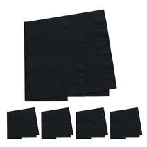파티쇼 칼라 냅킨 20p, 블랙, 5개