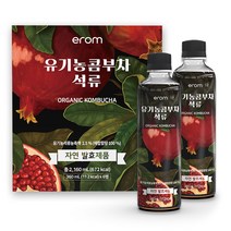 이롬 유기농 콤부차 석류, 360ml, 6개