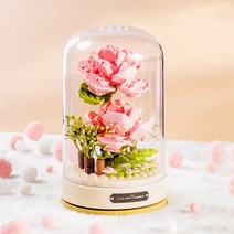 프랜디 뮤직박스 분홍장미 오르골 블럭, JK2676