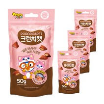 뽀로로펫 크런치캣 고양이간식 생선 50g, 참치 + 연어 혼합맛, 4개