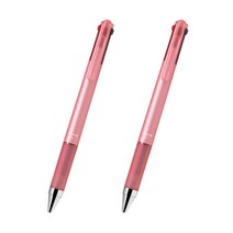 파이롯트 다기능 젤잉크 쥬스업 3색 다색펜 0.4mm, 코랄, 2개