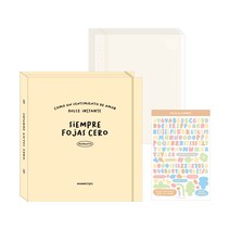 워너디스 플레인 정사각 바인더 앨범   데코스티커, 25매, 01 크림 베이지