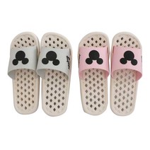 디즈니 라이프 파스텔 욕실화 핑크 + 그레이 세트, 1세트