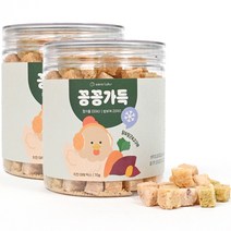 제로랩스 반려동물 꽁꽁가득 동결건조 간식 치킨야채믹스 트릿, 닭 + 당근 + 고구마 혼합맛, 2개