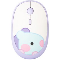로이체 BT21 Minini 멀티페어링 저소음 블루투스 무선 마우스 BT21-TMS-4E-MG, 망