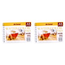 마이데일리 수채화지 스케치북 패드 180g 2p, 24매, A5