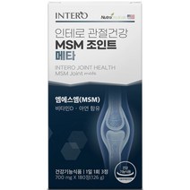 인테로 관절건강 MSM 조인트 메타 126g, 180정, 1개