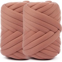 브랜드얀 패브릭 자이언트얀 약 1kg 2롤, 26번 로즈브라운