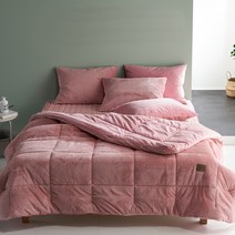 로미 착번 5mm 극세사 차렵이불 + 배게커버 + 패드 세트