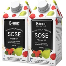 본네 로즈힙 배 퓨레 주스, 500ml, 2개