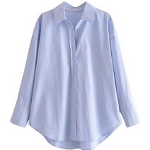 안다로미 여성용 클로즈 루즈핏 셔츠