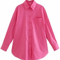 안다로미 여성용 스퀘어 오버핏 셔츠