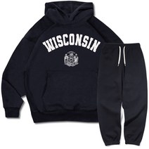 이지스튜디오 위스콘신 더블 코튼 후드 + 팬츠 오버핏 세트