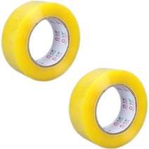 아뜰라임 박스 포장 테이프 5.5cm x 110m, 2개, 노란색 투명