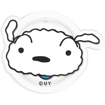 짱구는 못말려 패밀리페이스 아크릴 스마트톡, 흰둥이 페이스, 1개