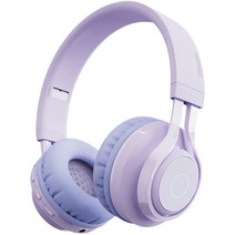 디알고 블루투스 5.0 휴대용 청력보호 무선 헤드폰, DRGO-BH07C, 퍼플