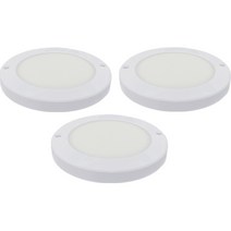 가온엘이디 220mm 원형 엣지 직부등 20W 3p, 화이트(주광색), 3개