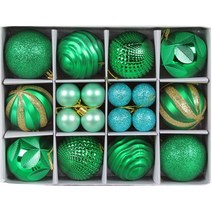 예스몰 원스모어 크리스마스 트리 장식볼 오너먼트 26p 세트, 그린