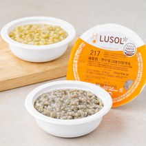 루솔 이유식 2단계 야채세트 (냉장), 210번 바나나 단호박죽, 214번 흑임자 단호박죽, 217번 한우 표고버섯 미역죽, 1세트