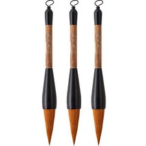 두껍고 부드러운 붓 02 늑대 펜, 7cm, 3개