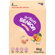 더독 닥터소프트 노령 프리미엄 소프트사료 치킨, 닭, 1개, 6kg