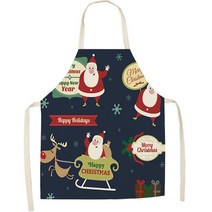텐즈 다양한 크리스마스 미술 앞치마, TYPE6