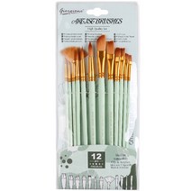 심플리앤 조르조네 수채화 브러쉬 12종 세트 그린, 1개
