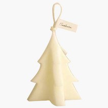 F5NATURE 크리스마스 오브제 트리캔들 라튤립, 화이트