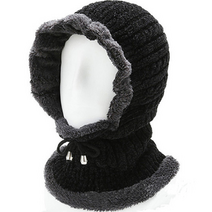 바로 꽈배기 방한 모자