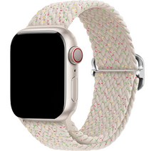 애플워치 브레이드 솔로루프 버클형 38 40 41m, 스타라이트