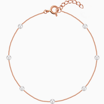 킨트주얼리 여성용 14K 클래식 미니 담수 진주 팔찌