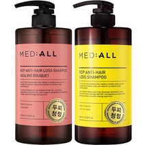 메디올 알시피 안티로스 두피청정 탈모완화 샴푸 힐링부케 800ml + 우디향 800ml, 1세트