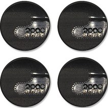 고급 큐빅 가디건 코트 단추 30mm, 보석1(블랙), 4개