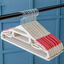 아임홈 리빙 논슬립 회전형 지니 옷걸이, 레드, 30개입