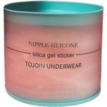 리빙943 실리카 젤 스티커 니플 실리콘 꽃모양 패드 블루 6.5cm 8p, 1개