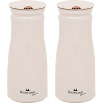 퀸센스 시그니처 스텐물병 2P, 0.8L, 베이지