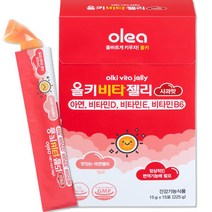 올레아 유아용 올키 비타젤리 아연 사과맛 15p, 15g x 15포, 1개