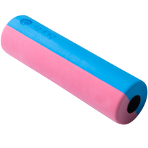큐잉 필라테스 요가 EVA 베이비 폼롤러, 핑크 + 스카이블루