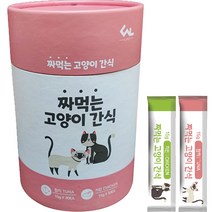 씨엔앨라이프 짜먹는 고양이 간식 15g, 참치 30p + 닭고기 30p, 1세트