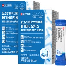 일양약품 장건강 마이크로바이옴 메가바이오틱스 프로 프리바이오틱스 생유산균 60포, 30포, 2박스