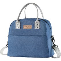 생활애찬 옥스퍼드 보온 보냉 가방, 블루