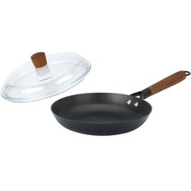 BAF 인덕션 아이언캐스트 무쇠주물 프라이팬 24cm + 유리뚜껑 24cm 세트, 1세트