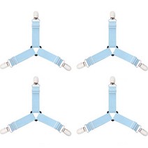 PM라이프 침대 시트 멜빵 고정핀 4p 세트, 블루, 1세트